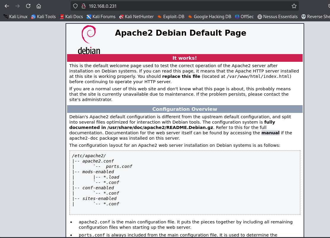 default debian